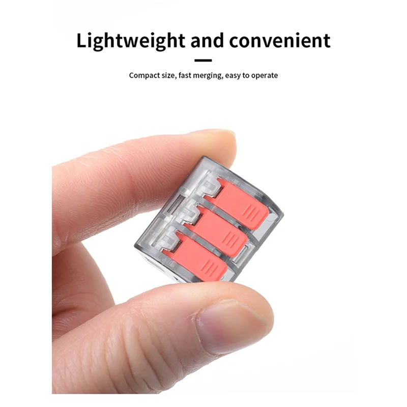 

A7THK-CMK63 Lever Wire Quick Connectors Clamp Electrical Cable Home Assortment Terminal Block 0.08-4Mm 32A
