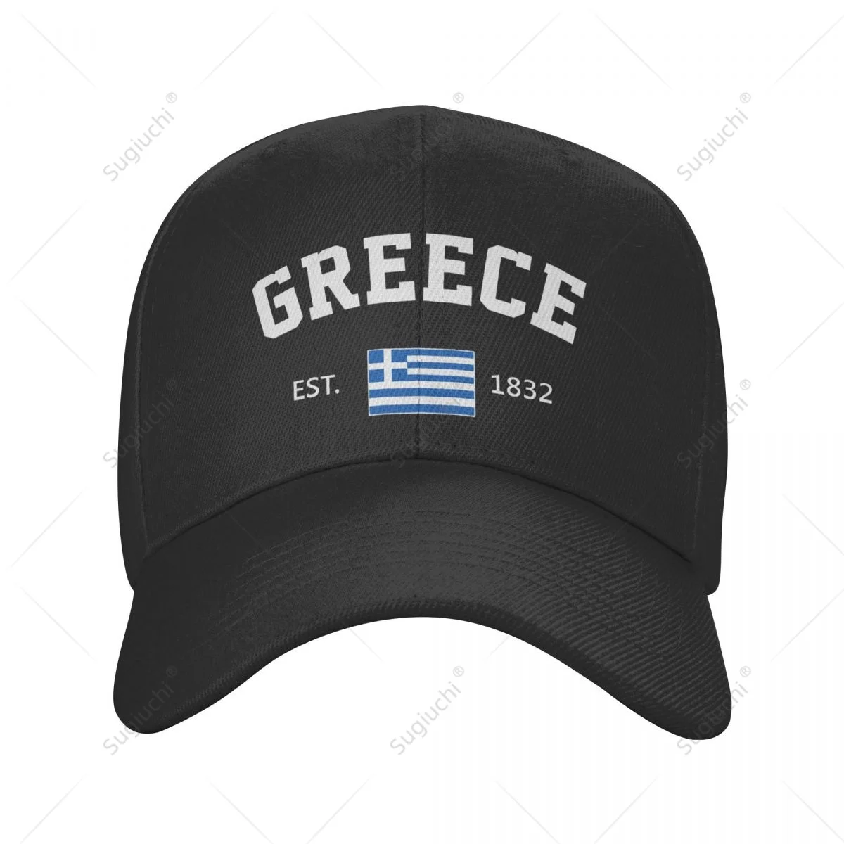 Unisex Baseball Cap Greece EST.1821 Independence Day Wild Sun Shade Peaked Adjustable Outdoor Caps for Men Women