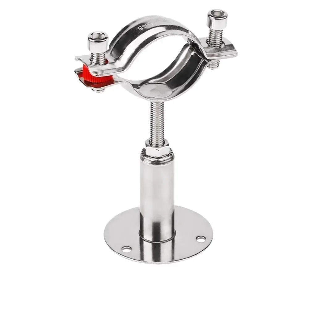 

Height 30-50-100-150mm Range Adjustable 15-254mm OD Tube 304 Stainless Steel Pipe Hanger Bracket Clamp Suppoert Clip Homebrew