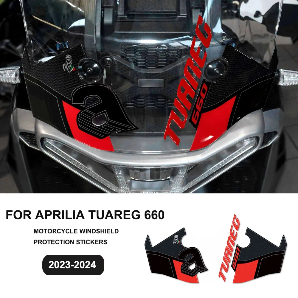 Tuareg 660 For APRILIA TUAREG 660 2023-2024 3D Motorcycle Resin Sticker Windshield Fairing Protector Anti-Scratch