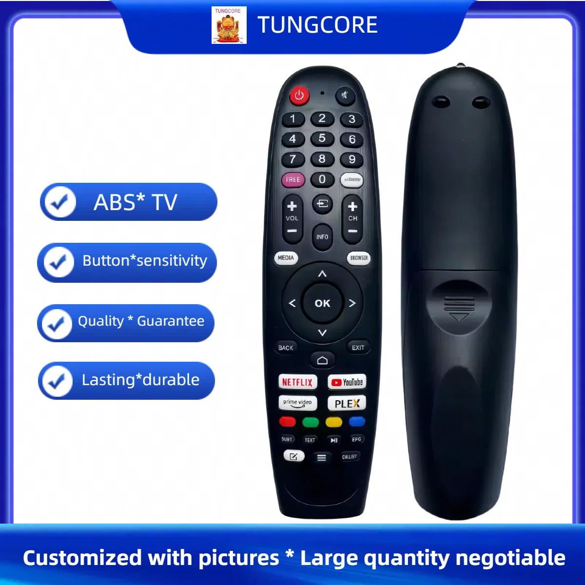 Replacement New Remote Control FIT For Edenwood ED50A03UHD-EL ED65A04UHD-EL.ED40A02FHD-EL ED32A04HD-EL ED40A00FHD-EL SMART TV