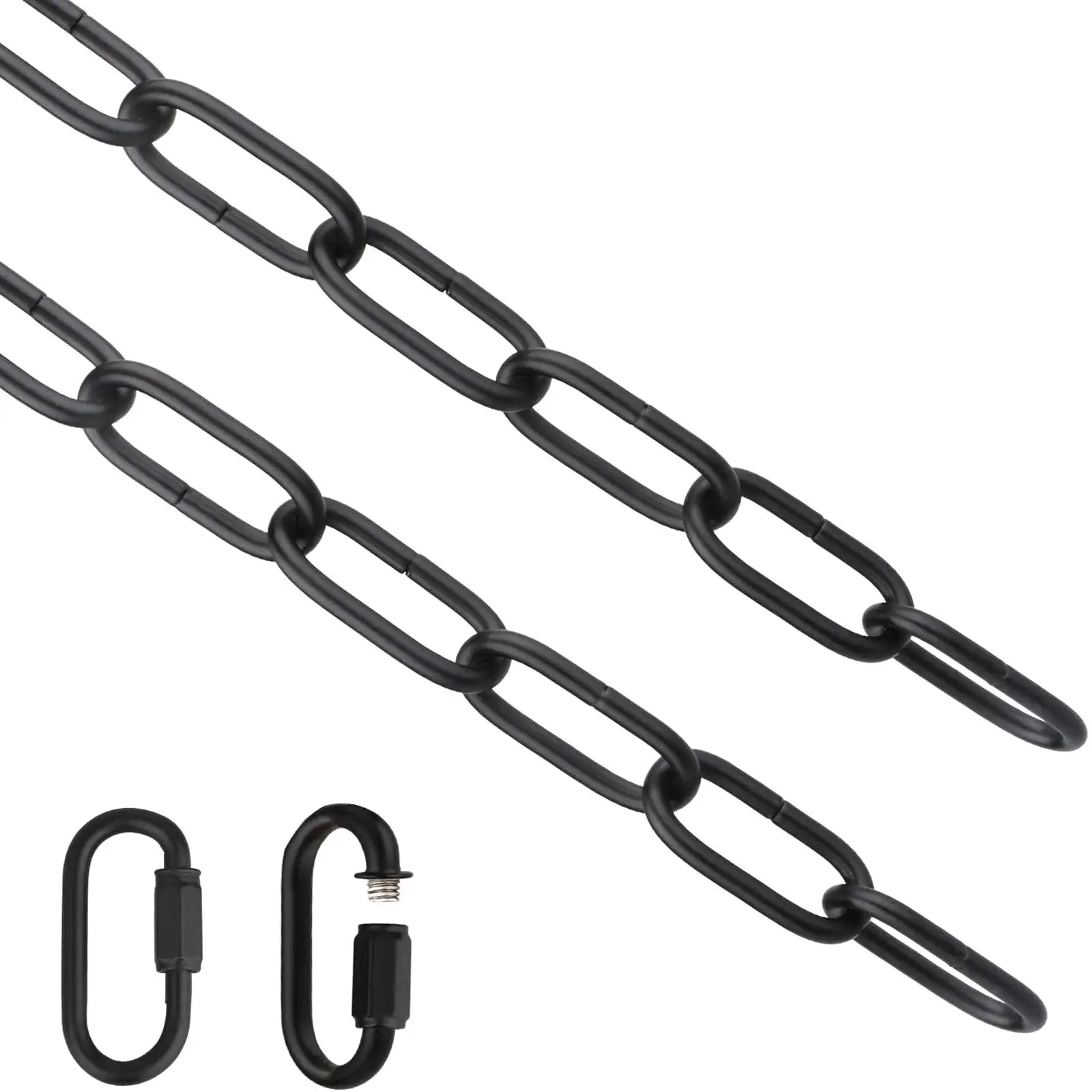 Metal Hanging Chain Extension Strong Iron Chain with Quick Links for Ceiling Hanging Lamps and Modern Lighting Pendants Decor
