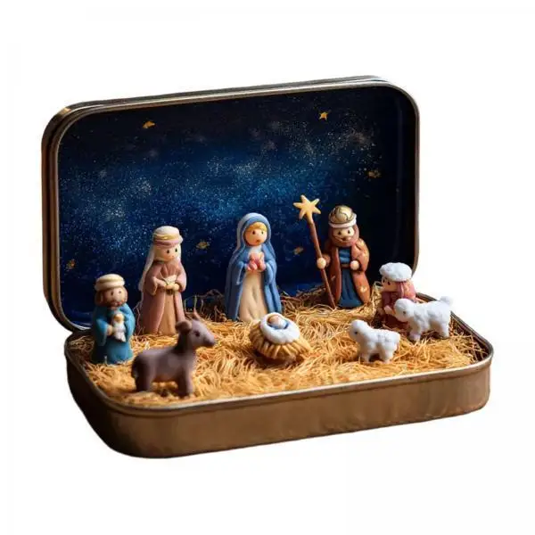 Nativity Scene Figures Jesus Birth Set Modern Home Decoration Statues Home Decor Cozy Room Ornaments for Christmas 2025