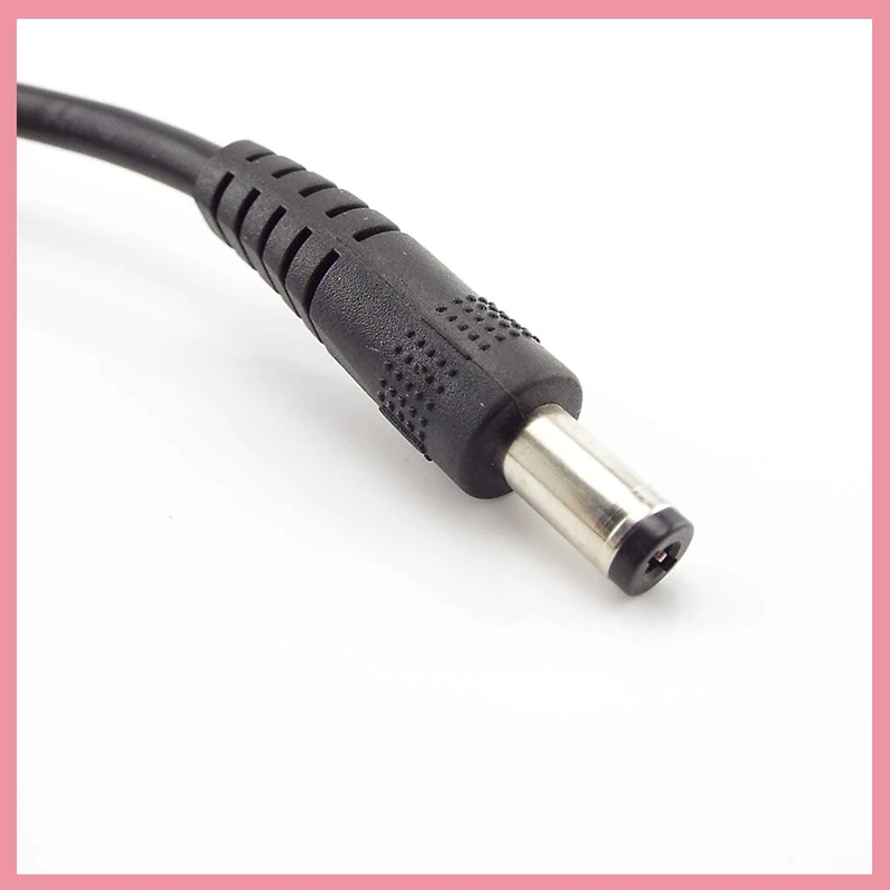 DC Connector Male Female Cable Wire 2.1x5.5mm Plug Jack Power Adapter For DIY LED Strip Lights Electrical Socket 20AWG B6