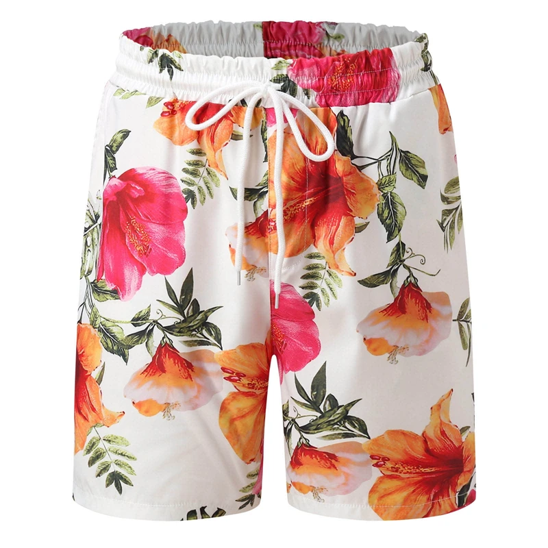 Lässige Mode Herren Shorts Hawaii Urlaub Badeanzug für Männer Boards horts 3D Blumen druck kurze Hosen Ropa de Hombre Strands horts