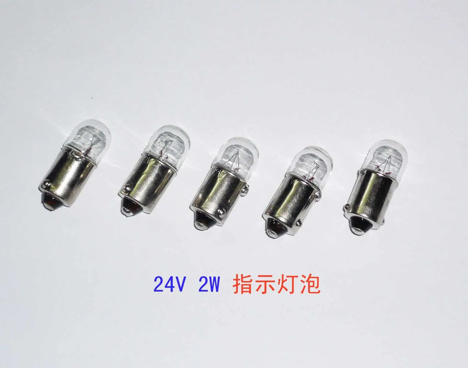 2024  Direct Selling New Transparent Tungsten Halogen Lamp Indicator Light  Bulb Instrument 24v2w Ba9 S T10x25 A096