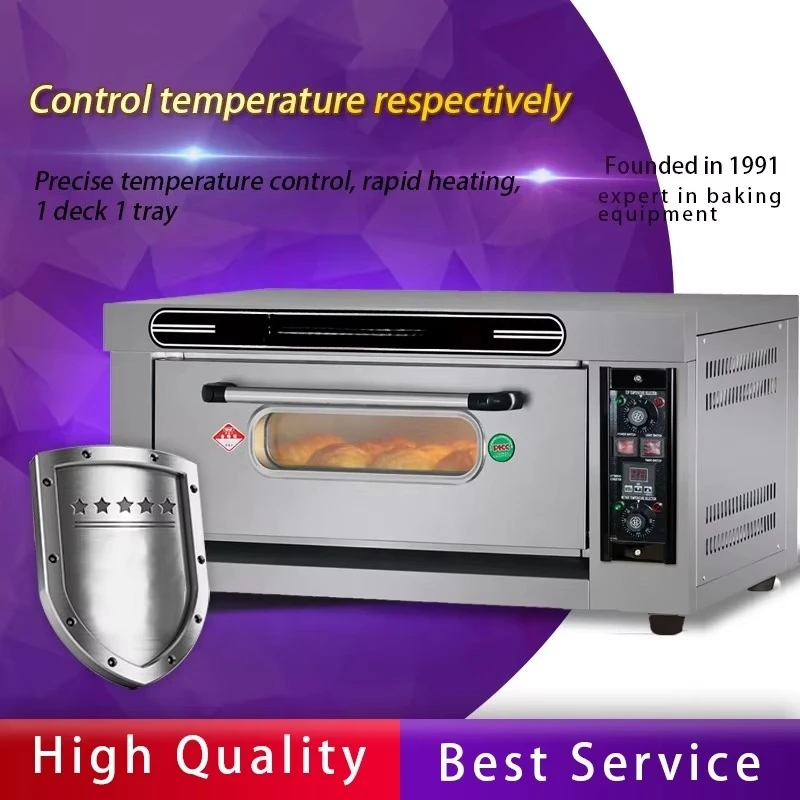 Commercial Baking 1 Tray Single Deck  Mini Industrial Bread Making Machines Cup Cke Baking Bakery Oven