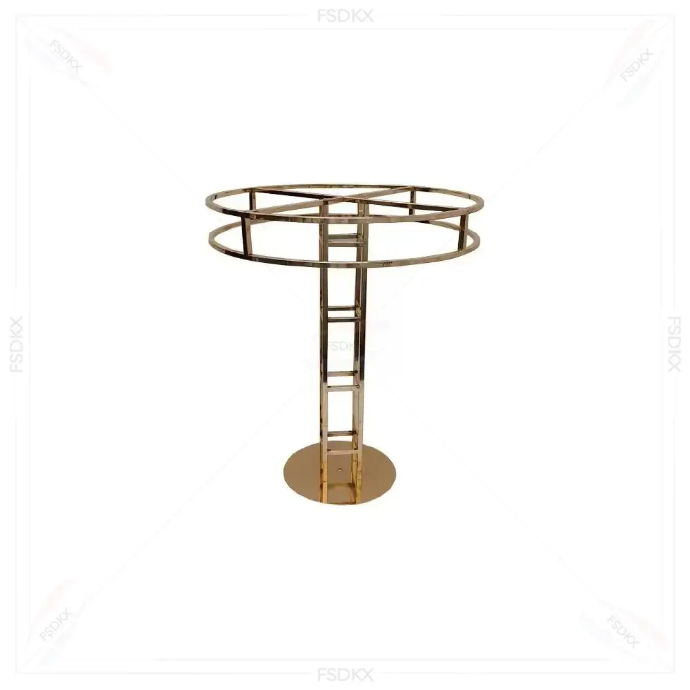 FSDKX Decor Hot Sale Customized Modern Gold Metal Floor Candle Holder Stand Centerpiece Table Candelabra for Wedding Party