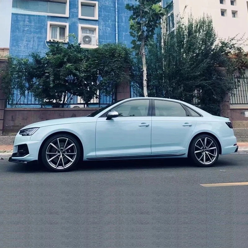 High Quality RS4 Style Side Skirts Auto Exterior Modification Accessories For A4 B9 2017 2018 2019