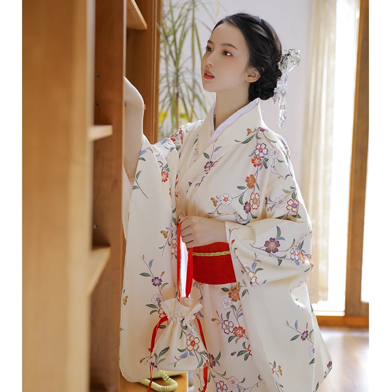 New Japanese Kimono Photography Props Improved Girl Bathrobe Clothing Sakura