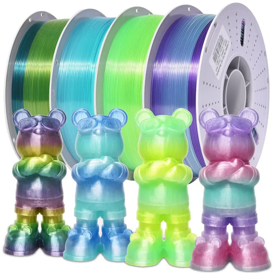 

PETG 3D Printer Filament 1.75mm High Precision Durable MoistureProof Strong Filament Mith Better Flow Dimensional Accuracy 0.02m