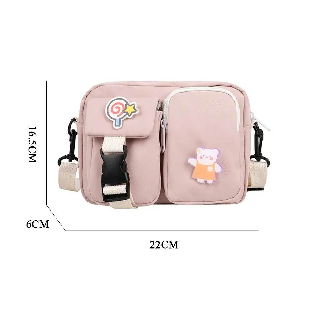 Fashion Women Canvas Crossbody Bags Female Cute Small Shoulder Messenger Bag Students Flap Handbags