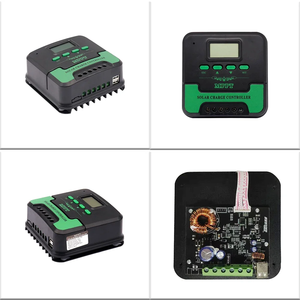 Imagem -05 - Suyeego Mppt 20a Display Lcd com Wifi 12v 24v Painel Solar Automático Regulador de Bateria Controlador Carga Dupla Usb para Lifepo4 Lítio