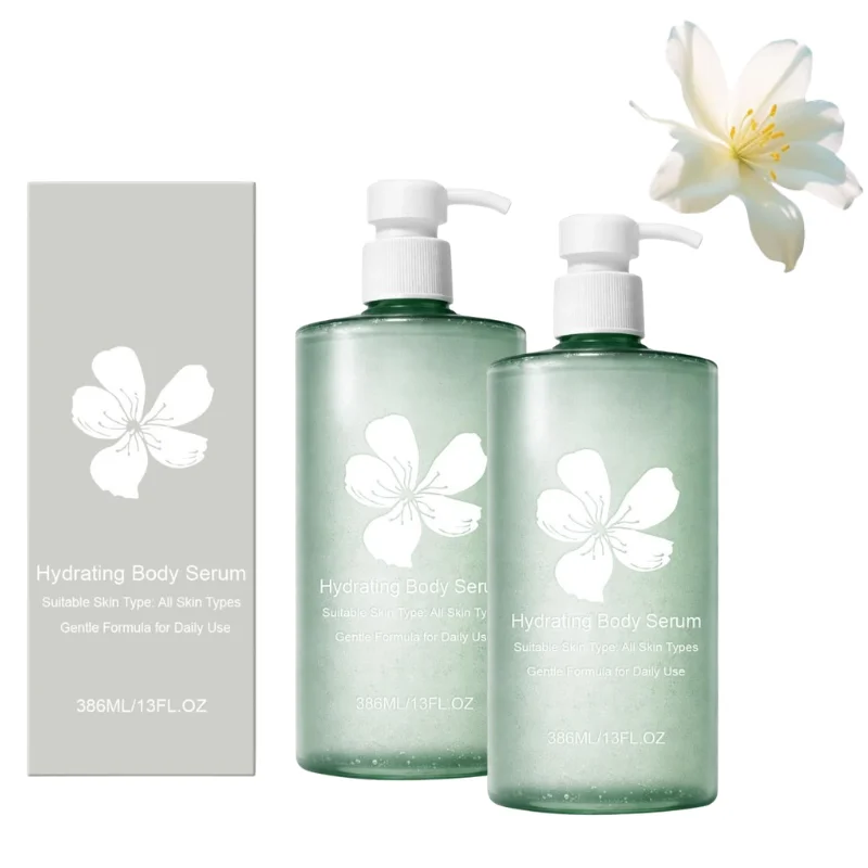 386ML Hydrating Body Serum Non-Greasy Smooth Body Serum For Dry Skin Hyaluronic Acid Moisturizing Essence For Women Glowing Skin
