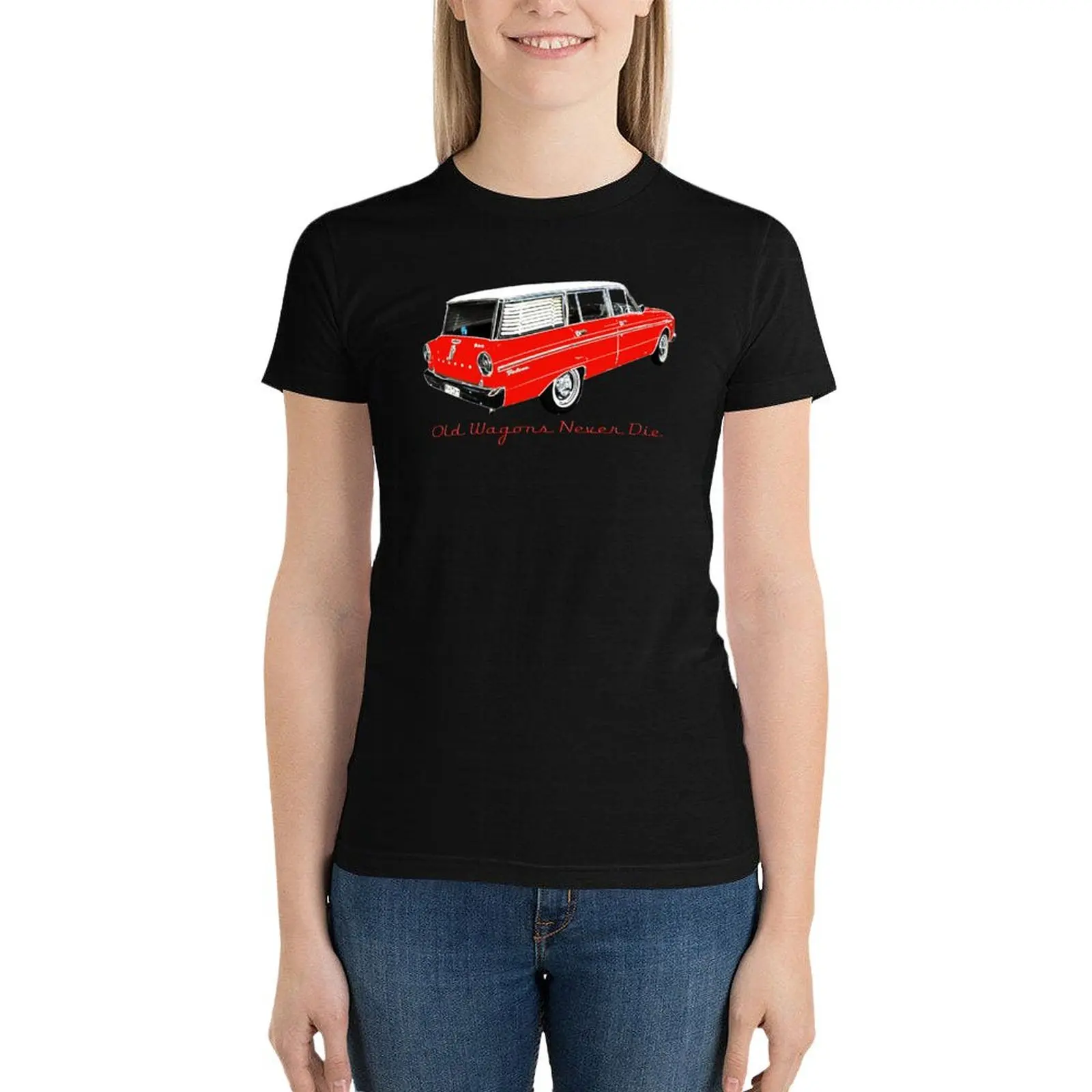 XM Falcon Wagon - Old Wagons never die T-Shirt Female clothing anime clothes workout t shirts for Women