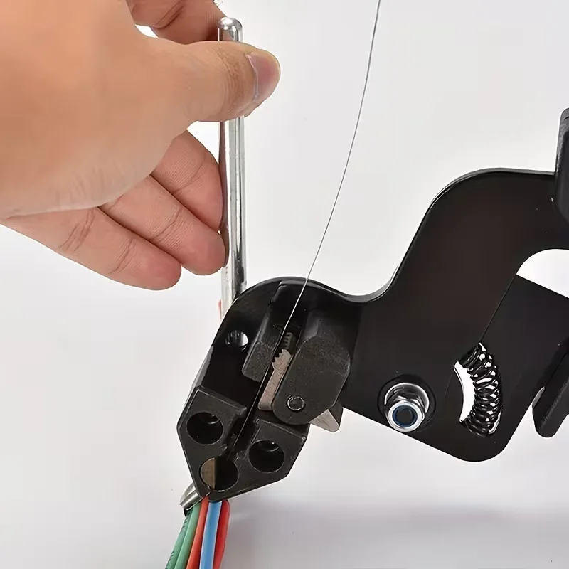 Stainless Steel Cable Tie Gun Heavy Duty Zip Tie Tensioner Cutting Tool Metal Cable Tie Fastener Gun for Household Industrial