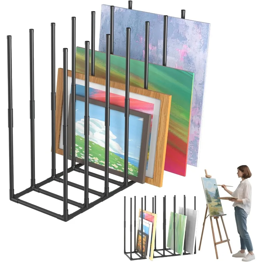 

Large Art Storage Rack for Art Print Organization and Drying Ideal for Storing Frames Prints and Drawing Boards in Oil Painting
