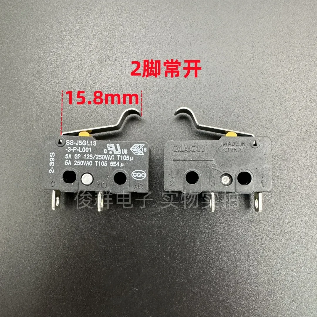 10pcs/ SS-J5GL13-3-P-L001 medium-sized micro switch 2-foot stroke limit detection reset