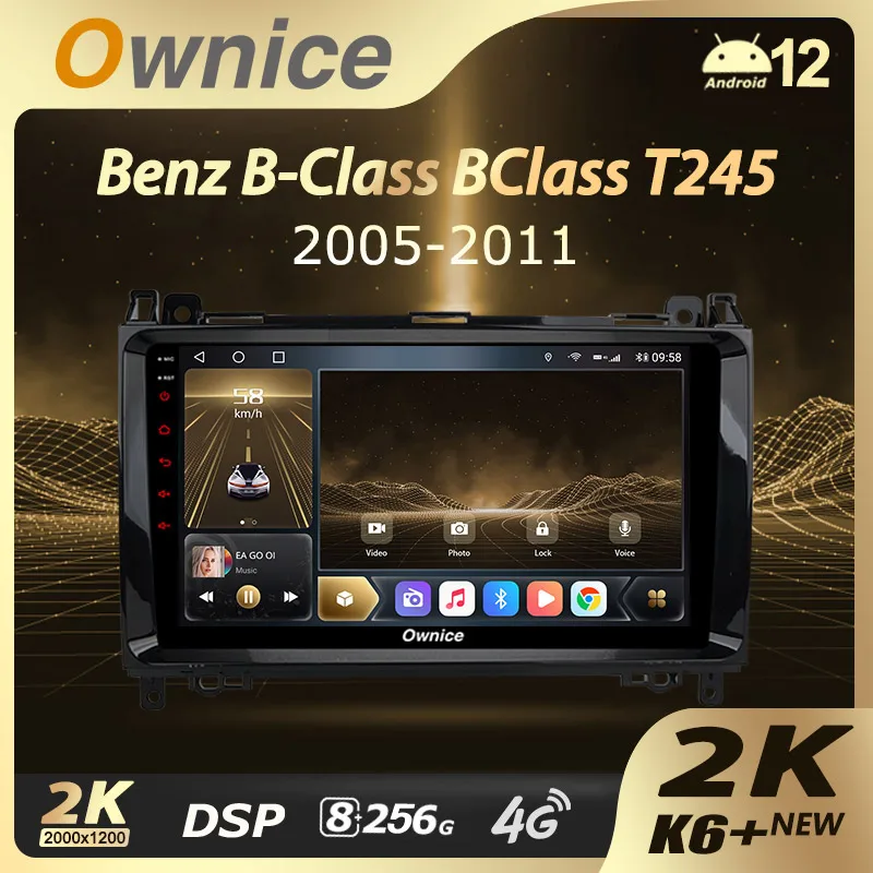 

Ownice K6+ 2K for Mercedes-Benz B-Class T245 2005+ Vito 3 W447 2014+ Vito 2 Viano 2 W639 2003+ Sprinter 2009+ Radio Player Navi