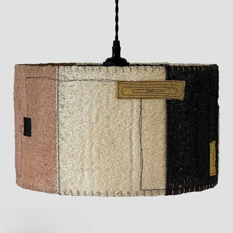 Modern Environmentally Friendly Materials Pendant Lights Natural Loofah Chandelier Study Homestay Decoration Lighting Fixtures