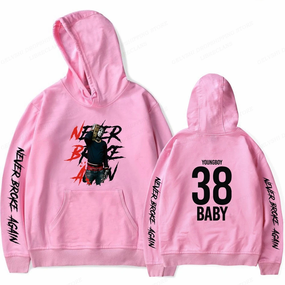 Youngboy hoodies เสื้อสเวตเชิ้ตมีฮู้ดไม่เคยขาดอีกแล้วเสื้อฮิปฮอปมีฮู้ดของผู้ชายเสื้อโค้ทเสื้อแร็ป