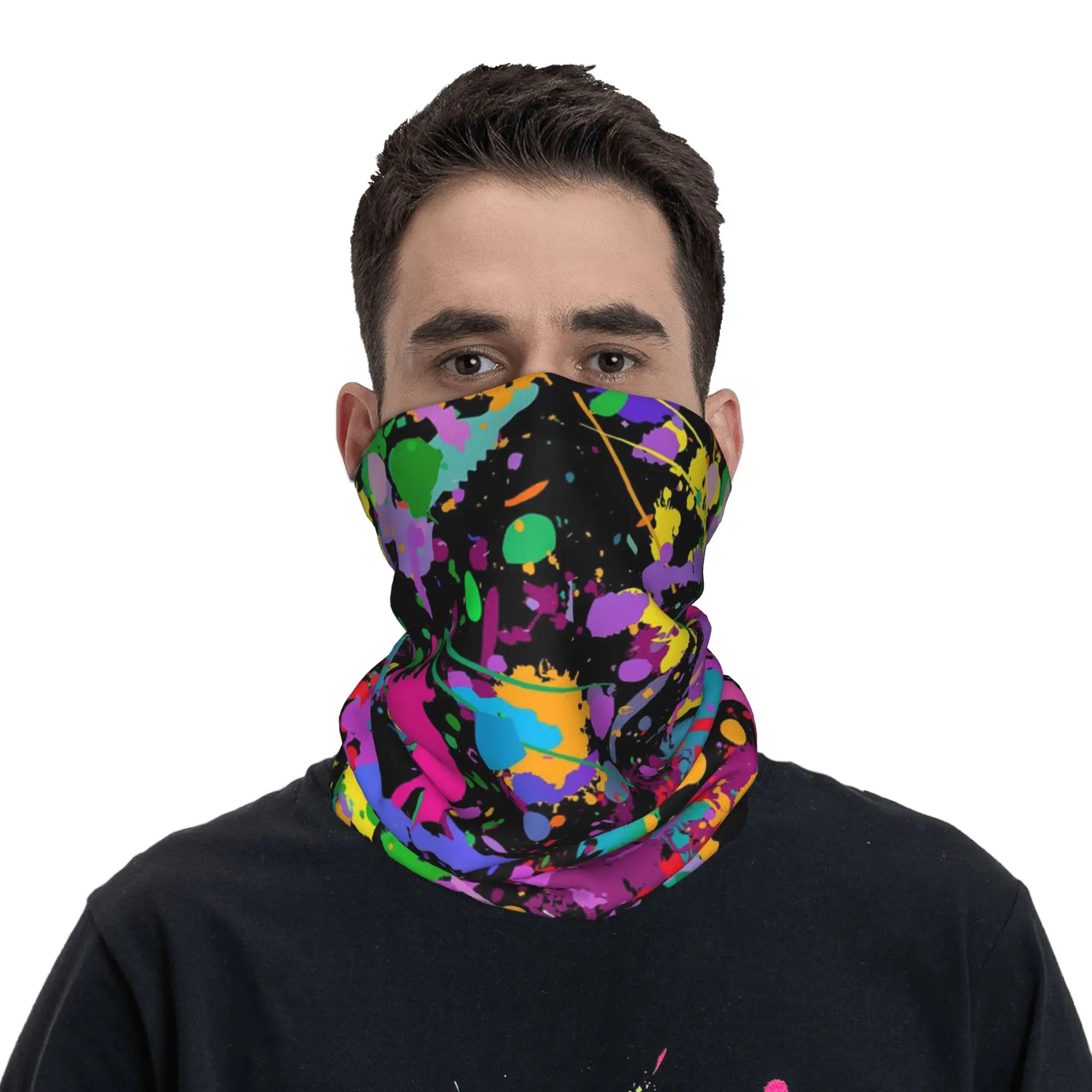 

Красочные граффити, камуфляж, поп-арт, теплые гетры, ветрозащитная велосипедная бандана, многофункциональный шарф-труба, маска для лица, щиток