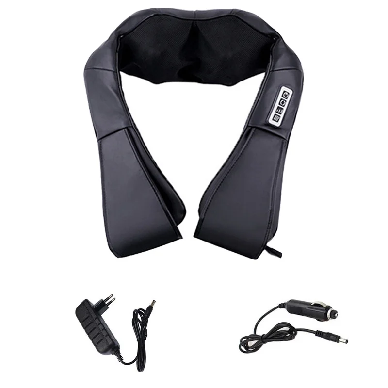 Electrical Home Car Body Neck Massager Back Relaxation Massagem U Shape Shoulder Shiatsu Infrared heated 3D Kneading Shawl belt