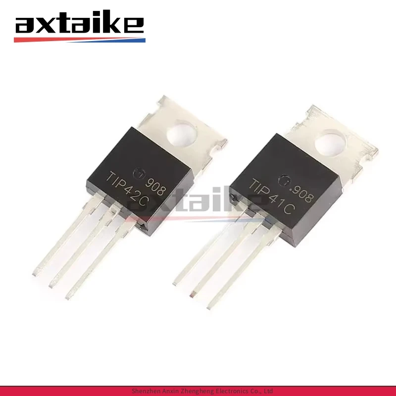 10PCS TIP41C TIP42C TO-220 6A 100V 65W NPN PNP Transistors DIP TIP41 TIP42 Triode