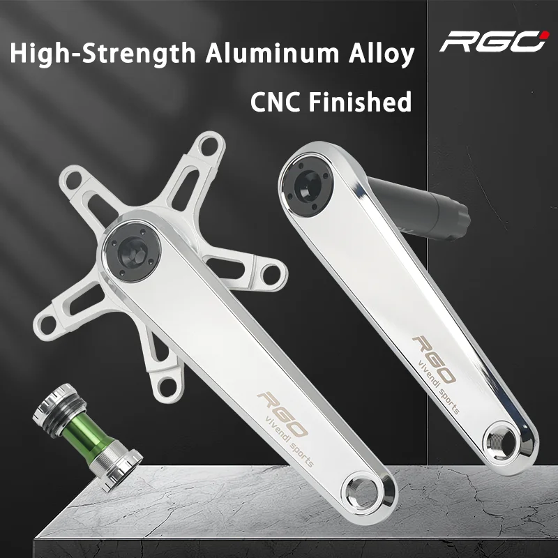RGO FR-60 Folding Bike Crankset 165mm 24mm GXP Spindle 130BCD 48