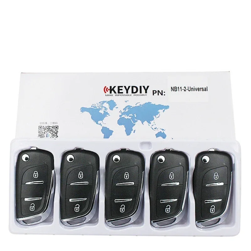 5pcs KEYDIY NB11 Multifunctional Car Remote Key 3 Buttons Universal KD NB11-2 Universal Remote Key for KD900+ URG200 KD-X2