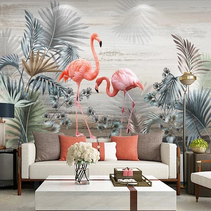 papel-de-parede-3d-personalizado-autoadesivo-com-folhas-de-plantas-e-flamingos-arte-para-quarto-mural-para-sala-de-estar-sofa-parede-de-fundo-para-tv-restaurante-hotel
