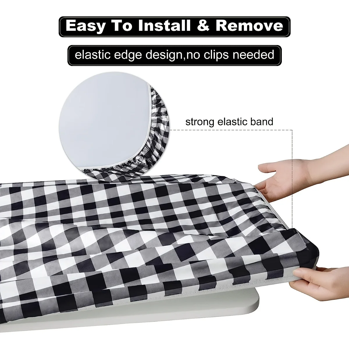 3pcs Waterproof and Dustproof Garden Tablecloth Set - Rectangle Polyster Tablecover for Party, Picnic, and Dinner Decoration
