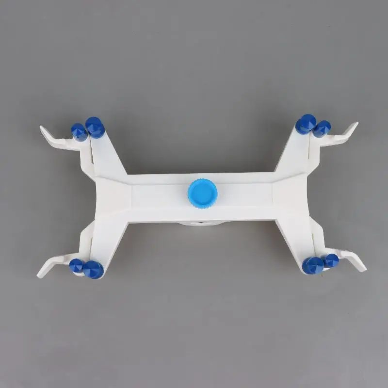 1Pcs Plastic Body Precision Double Burette Clamp For Teaching Labs With Powder Coated Surface And Silicone Covered Spring Grips