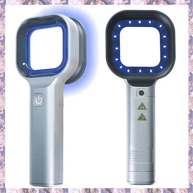L73A 2025-3X lámpara de madera analizador de piel analizador de belleza de salón Facial portátil lámpara de madera UV para pruebas de análisis de cuidado de la piel