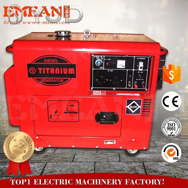 7hp Japan diesel Generator 5 kw 380v Silent Generator diesel Heavy Duty 5kva 5kw for Semi Truck