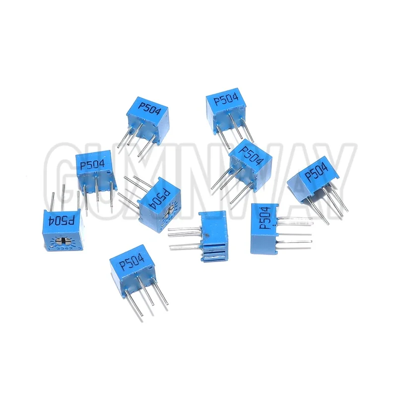 10 Buah Resistensi Seri 3362P 101 201 501 102 202 502 103 Potensiometer Pemangkas Trimpo 3362 500R 1K 2K 5K 10K 20K 50K 100K