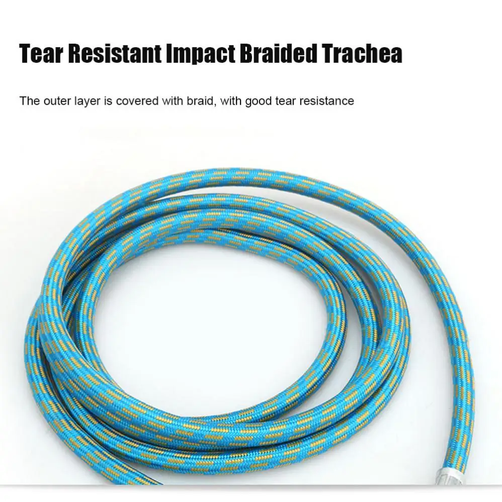 Tubo dell'aria per aerografo intrecciato da 3M tubo flessibile per adattatore da 1/8 di pollice a 1/4 di pollice per Nail Art con pompa ad aria per penna Spray