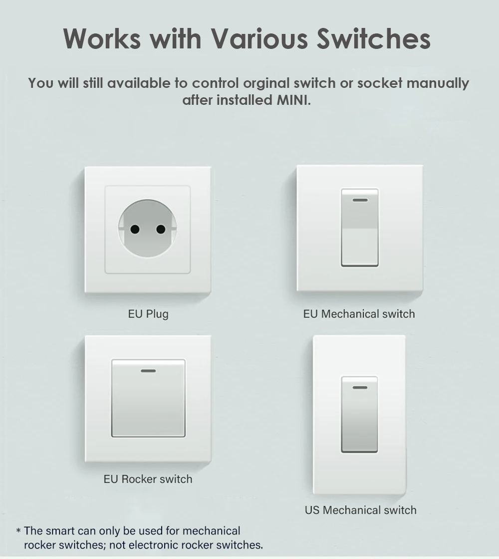 Diy Wifi Zigbee Smart Switch EU/UK/US Smart Wall Switch For EWelink App 2-way Control Switch Work With Alexa Google Home - Image 6
