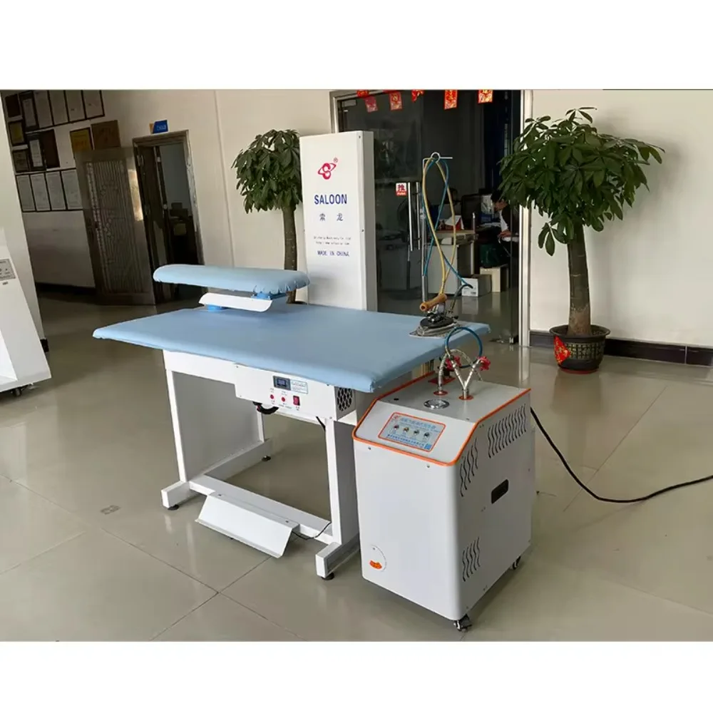 Industrial vacuum ironing table with boiler and fully automatic Russian fabric inspection machine