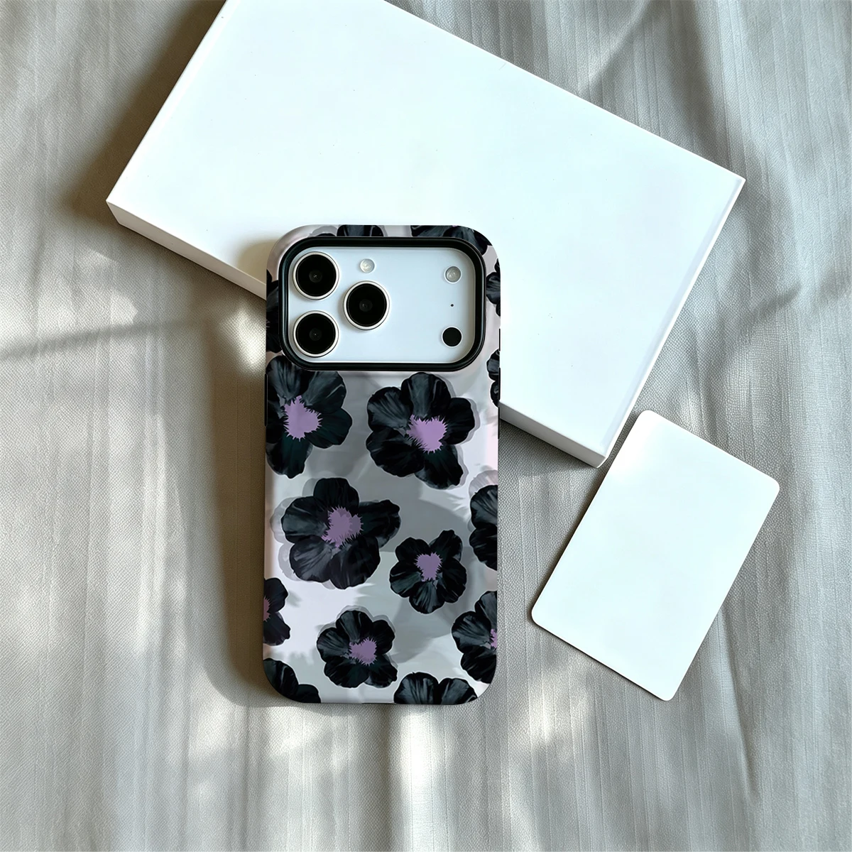 Apple Iphone 15 Pro Max - غطاء هاتف دارك بلوم، غطاء هاتف