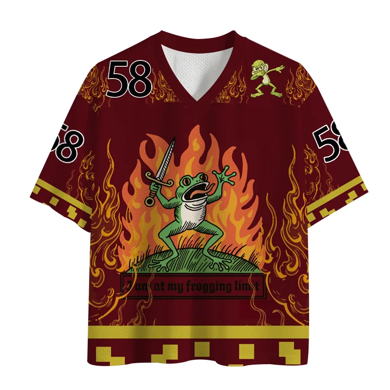 New Running Sports T-shirt,Fast Drying Sports Short Sleeves,Upgraded Fabric, Mesh Knitted Fabric, Fun Frog Breathable Sportswear