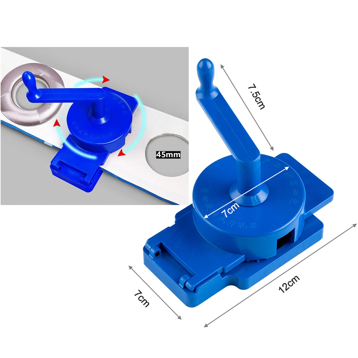 Manual Curtain Hole Eyelet Puncher Blue Punch Machine