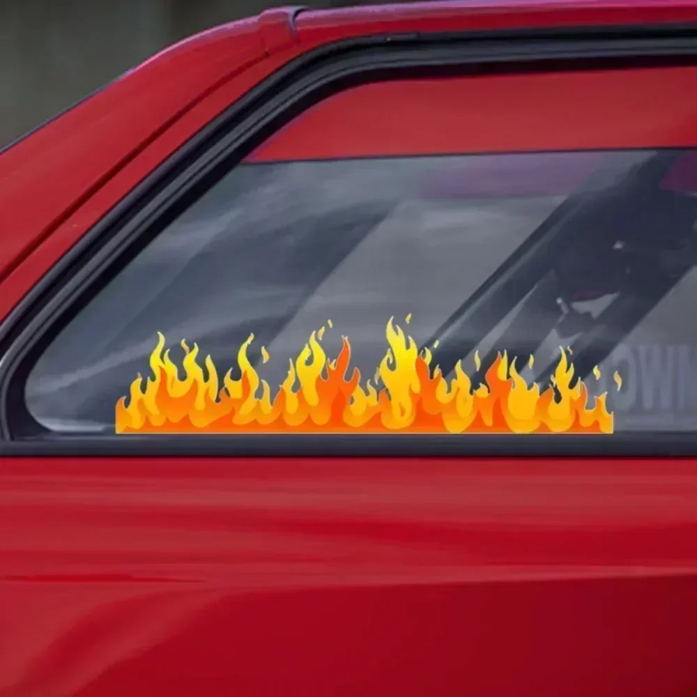 لهب دراجة نارية ملصقات مقاوم للماء DIY بها بنفسك دراجة نارية لوحات جانبية خزان الوقود هدية سكوتر خوذة صندوق شارات الفينيل الديكور الرائع #3