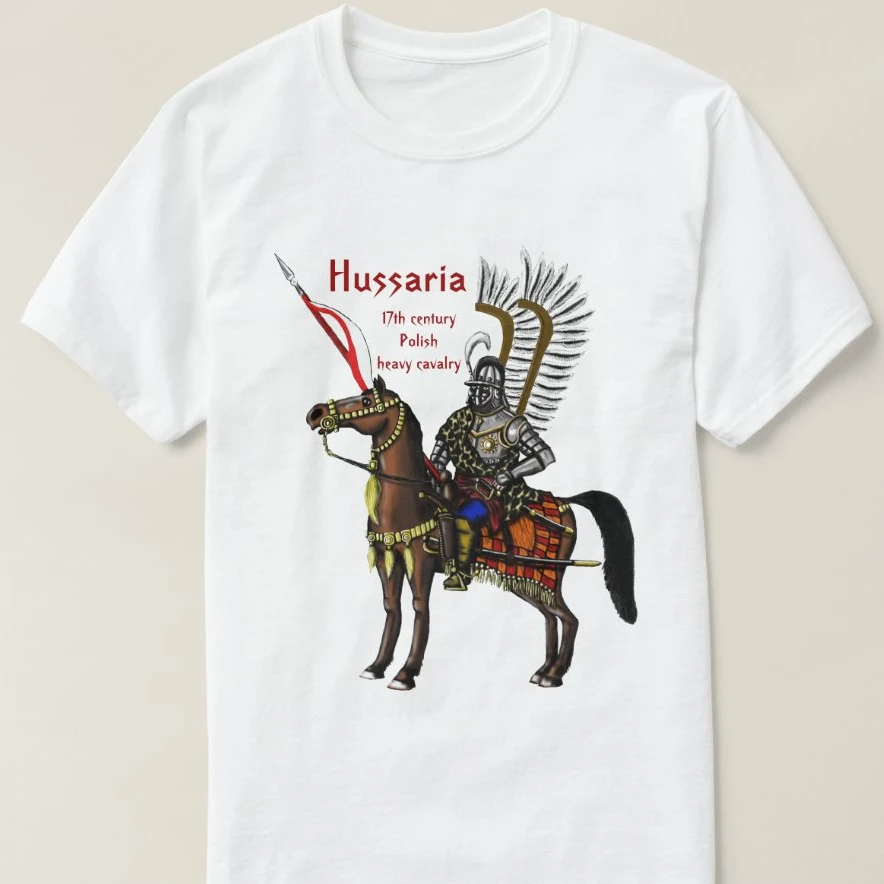 Novel 17th Century Polish Cavalry Winged Hussar T Shirt. Short Sleeve 100% Cotton Casual T-shirts Loose Top Size S-3XL