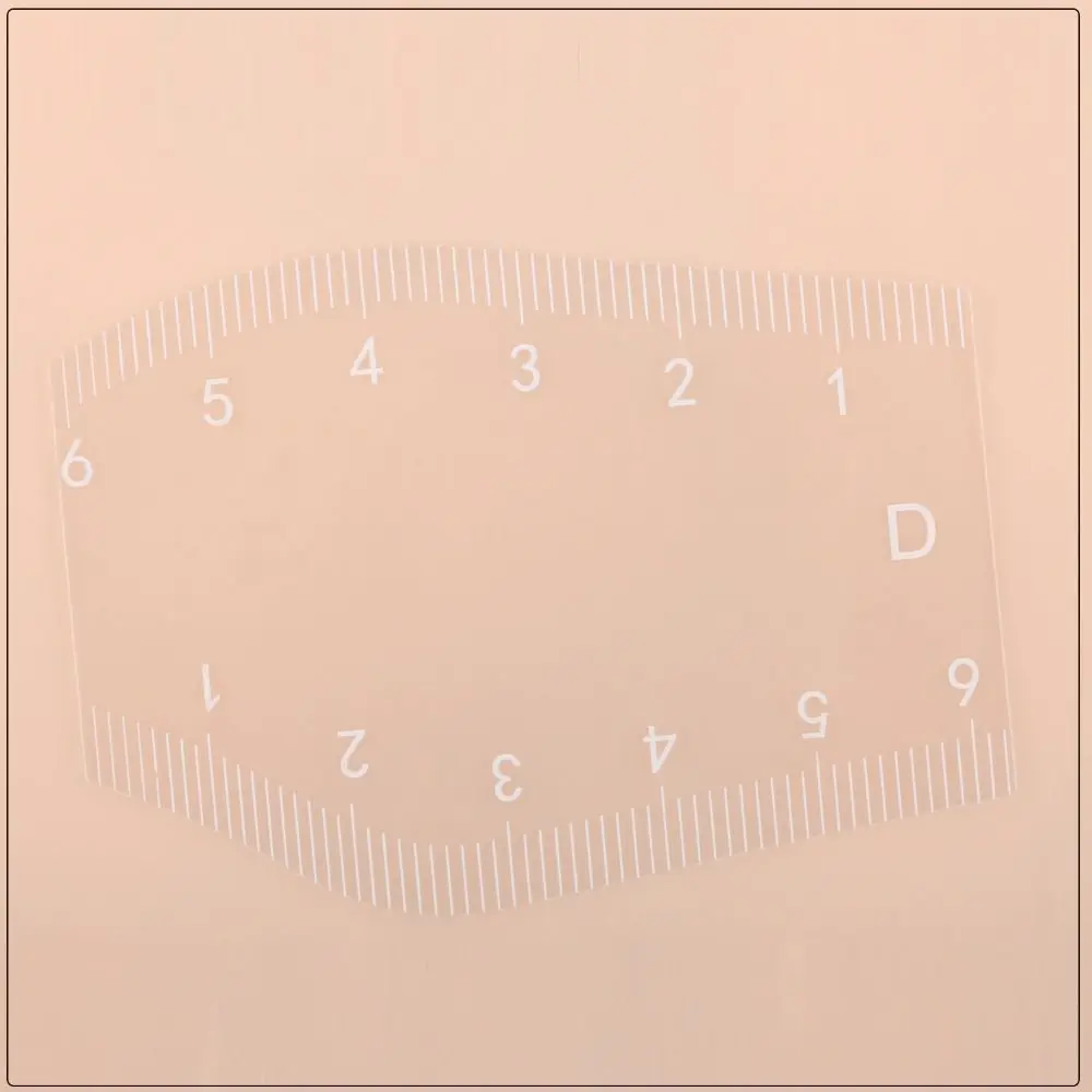 5Pcs Gifts Fast Drawing Eyebrow Desgin Ruler PVC Reusable Thrushcross Cards Shaping Makeup Drawing Guide Ruler Supplies