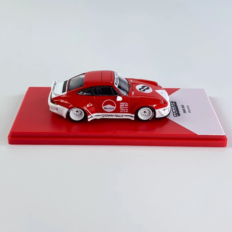 Tarmac Works 1/43 RWB 993 Marlboro # 8-delige speelgoedmotorvoertuig gegoten metalen modelgeschenken