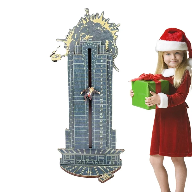 A59E-1 قطعة 2023 هانز جروبر تقويم القدوم الخشبي تقويم القدوم عيد الميلاد العد التنازلي الأزرق