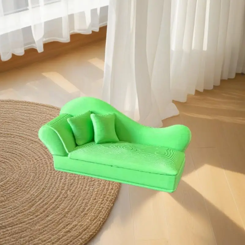 

1Pc French Victorian Style Simulation Mini Furniture Play Home Toy 1:12 Scale Miniature Dollhouse 3D Printed Sofa Model