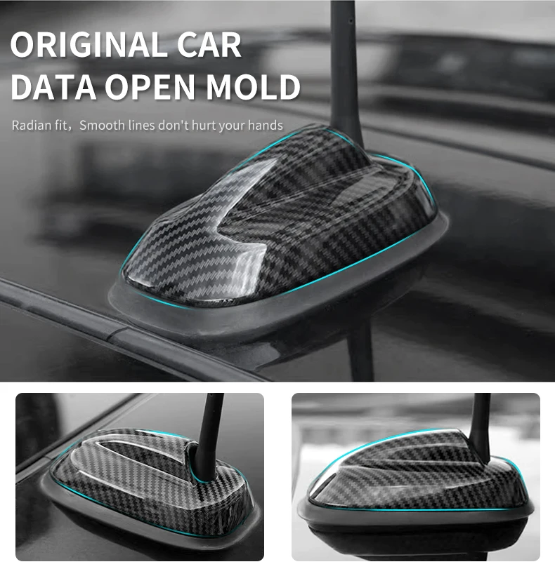 Für MINI Cooper S JCW F66 F65 F56 F55 Auto Außen Trim Antenne Dekoration Abdeckung Aufkleber Kunststoff Auto Zubehör – Detail 4