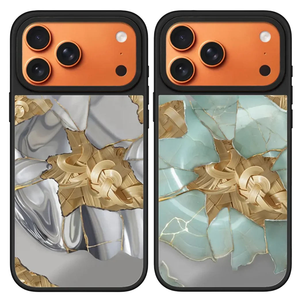 

Jade Gold Mirror Surface Magnetic Case: Compatible with IPhone 17 16 15 14 13 12 Pro Max 17 Air